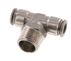 Racor en T de 10mm x R1/2'' con rosca macho Latón/PA 66 NBR Giratorio