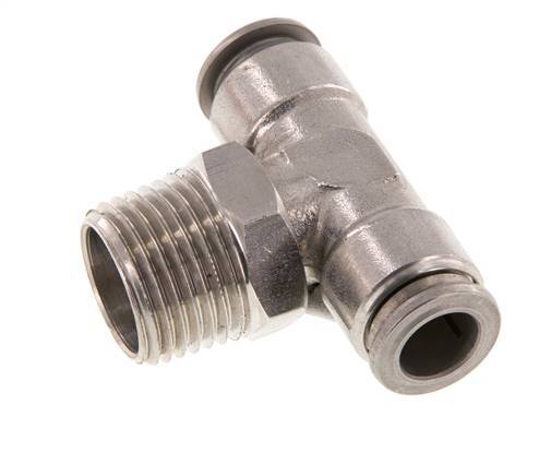 Racor en T de 10mm x R1/2'' con rosca macho Latón/PA 66 NBR Giratorio