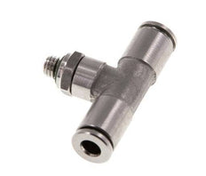 Racor en T de 4 mm x M 5 con rosca macho Acero/PA 66 NBR Orientable