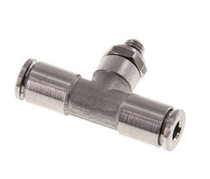 Racor en T de 4 mm x M 5 con rosca macho Acero/PA 66 NBR Orientable