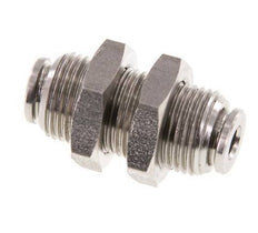 Racor rápido de 4 mm Pasamuros de acero inoxidable FKM