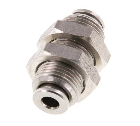 Racor rápido de 4 mm Pasamuros de acero inoxidable FKM