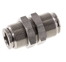 Racor rápido de 10 mm Pasamuros de acero inoxidable FKM
