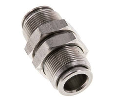 Racor rápido de 10 mm Pasamuros de acero inoxidable FKM