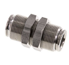 Racor rápido de 10 mm Pasamuros de acero inoxidable FKM