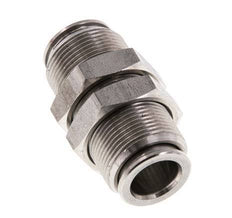 Racor rápido de 10 mm Pasamuros de acero inoxidable FKM