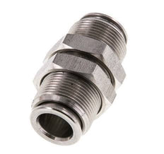 Racor rápido de 10 mm Pasamuros de acero inoxidable FKM