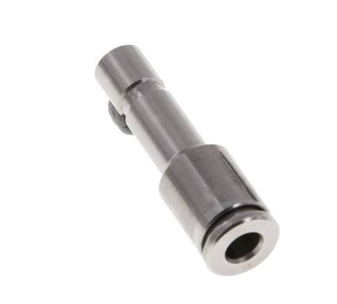 Racor de 4mm x 6mm con enchufe de acero inoxidable FKM