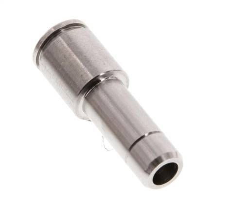 Racor de 6mm x 8mm con enchufe de acero inoxidable FKM