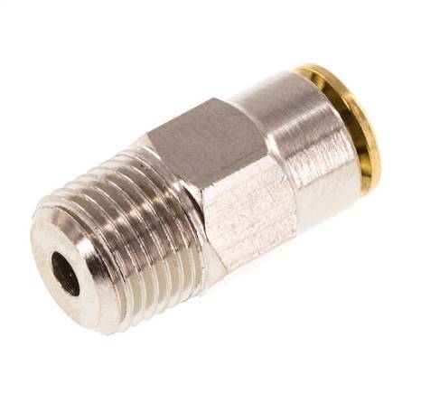 Racor de 4mm x R1/8'' con rosca macho de latón NBRAlta presión [2 piezas]