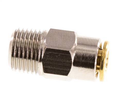 Racor de 4mm x R1/8'' con rosca macho de latón NBRAlta presión [2 piezas]