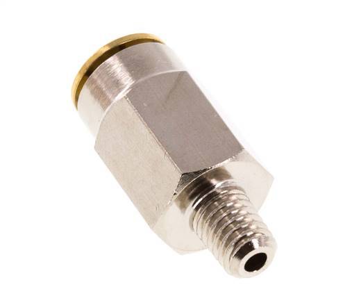 Racor de 6mm x M 6 (cónico) con rosca macho Latón NBRAlta presión [2 piezas]