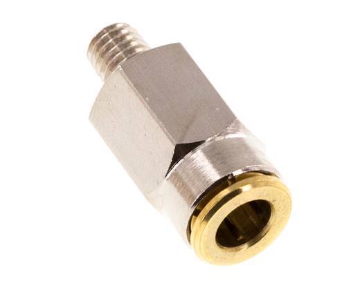 Racor de 6mm x M 6 (cónico) con rosca macho Latón NBRAlta presión [2 piezas]
