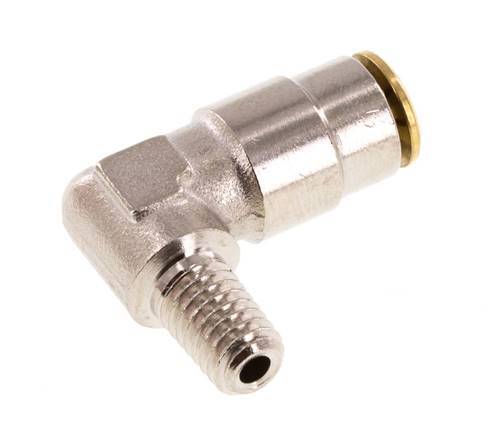 Codo de 4mm x M 6 (cónico) de 90 grados con rosca macho de latón NBRAlta presión [2 piezas]