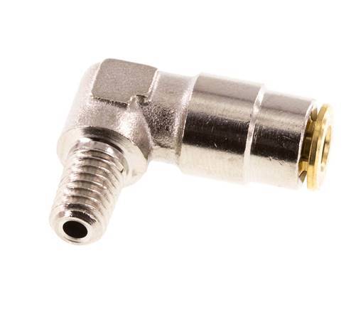 Codo de 4mm x M 6 (cónico) de 90 grados con rosca macho de latón NBRAlta presión [2 piezas]