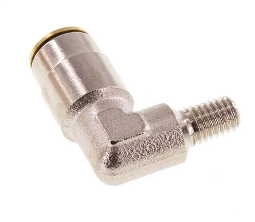 6mm x M 6 (cónico) 90deg Codo con rosca macho Latón NBRAlta presión [2 piezas]