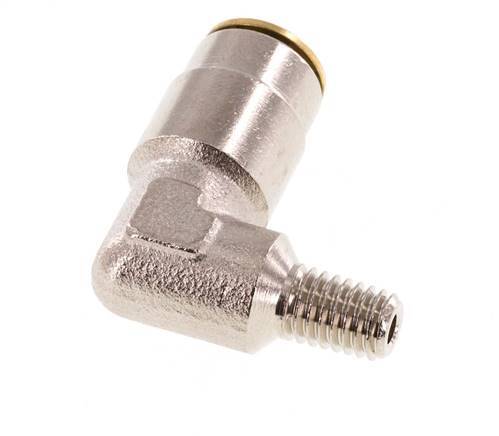 6mm x M 6 (cónico) 90deg Codo con rosca macho Latón NBRAlta presión [2 piezas]