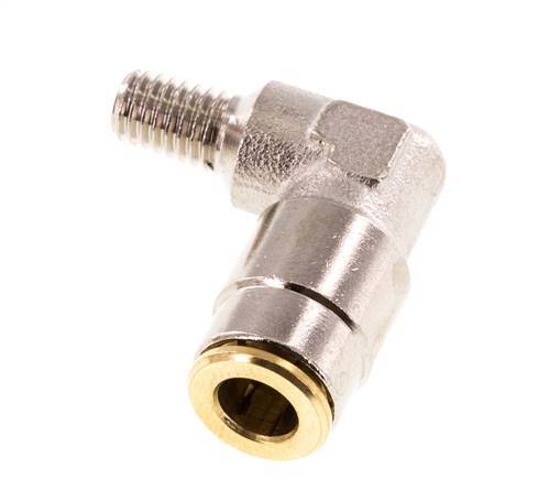 6mm x M 6 (cónico) 90deg Codo con rosca macho Latón NBRAlta presión [2 piezas]