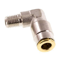 6mm x M 8 x 1 (cónico) Codo de 90deg Racor con rosca macho Latón NBRAlta presión [2 piezas]