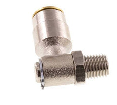 6mm x M 8 x 1 (cónico) Codo de 90º con rosca macho Latón NBR GiratorioAlta presión
