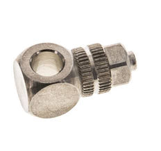 Conector Latón Niquelado Banjo en T 4,3x3 & M5 de Rosca [2 piezas]