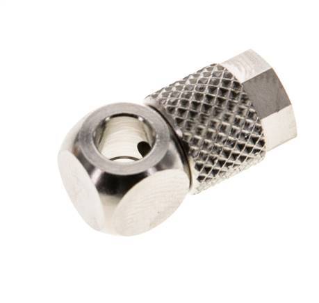Conector Latón Niquelado 6x4 & M5 de Rosca [5 Piezas]