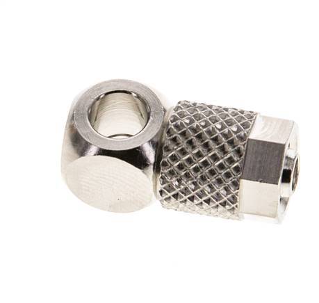 Conector Latón Niquelado 6x4 & M5 de Rosca [5 Piezas]