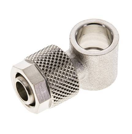 Conector Latón Niquelado 10x8 & G1/8'' de Rosca [2 piezas]