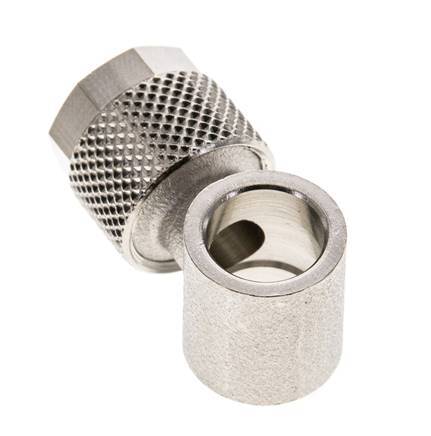 Conector Latón Niquelado 10x8 & G1/8'' de Rosca [2 piezas]