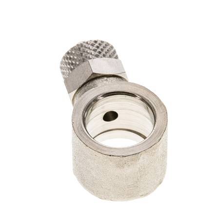 Conector Banjo de Latón Niquelado 6x4 & G1/4'' de Rosca [2 piezas]