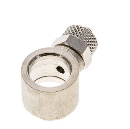 Conector Banjo de Latón Niquelado 6x4 & G1/4'' de Rosca [2 piezas]