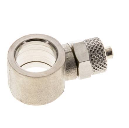 Conector Banjo de Latón Niquelado 6x4 & G1/4'' de Rosca [2 piezas]