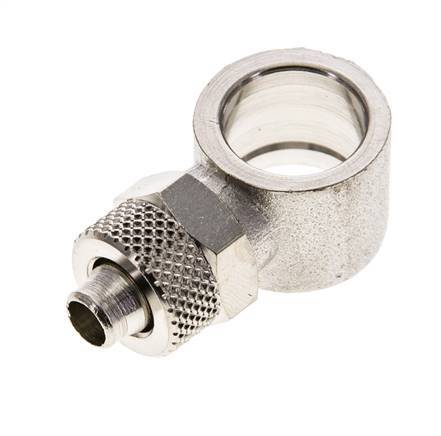 Conector Latón Niquelado 8x6 & G1/4'' de Rosca [2 piezas]