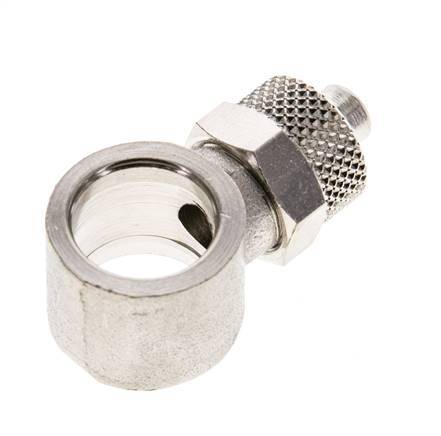 Conector Latón Niquelado 8x6 & G1/4'' de Rosca [2 piezas]
