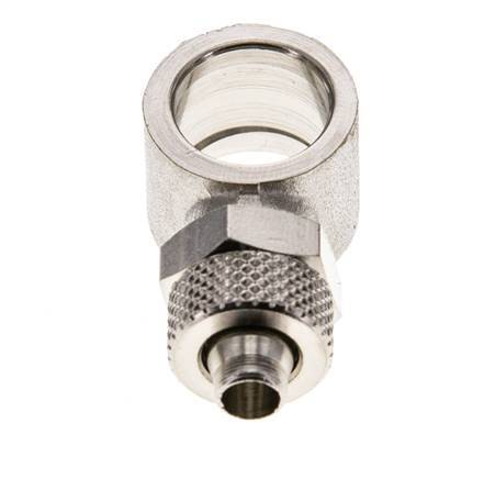 Conector Latón Niquelado 8x6 & G1/4'' de Rosca [2 piezas]