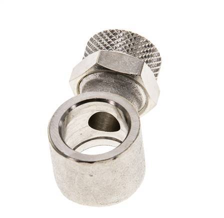 Conector Banjo de Latón Niquelado 10x8 & G1/4'' de Rosca [2 piezas]