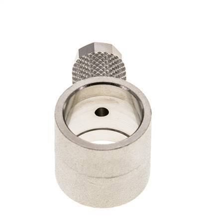 Conector Latón Niquelado 6x4 & G3/8'' de Rosca [2 piezas]