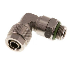 Codo de Latón Niquelado 8x6 & G1/8'' Rosca Macho FKM Giratoria [2 piezas]