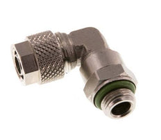 Codo de Latón Niquelado 8x6 & G1/8'' Rosca Macho FKM Giratoria [2 piezas]