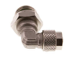 Codo de Latón Niquelado 6x4 & G1/4'' Rosca Macho FKM Giratoria [2 piezas]