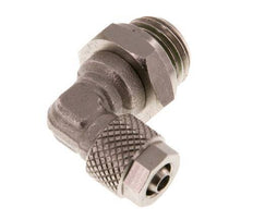 Codo de Latón Niquelado 6x4 & G1/4'' Rosca Macho FKM Giratoria [2 piezas]