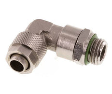 Codo de Latón Niquelado 10x8 & G1/4'' Rosca Macho FKM Giratorio