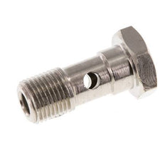 Perno Banjo de Latón Niquelado de 1 vía Rosca Macho G1/8'' L22,5mm [5 piezas]