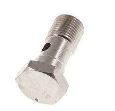 Perno Banjo de Latón Niquelado de 1 vía Rosca Macho G1/8'' L22,5mm [5 piezas]