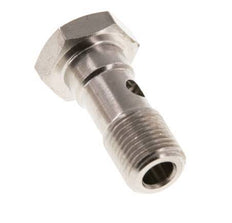 Perno Banjo de Latón Niquelado de 1 vía Rosca Macho G1/8'' L22,5mm [5 piezas]