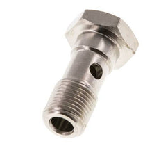 Perno Banjo de Latón Niquelado de 1 vía Rosca Macho G1/8'' L22,5mm [5 piezas]