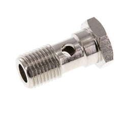 Perno Banjo de Latón Niquelado de 1 vía Rosca Macho G1/4'' L28mm [2 piezas]