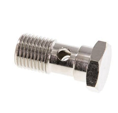 Perno Banjo de Latón Niquelado de 1 vía Rosca Macho G1/4'' L28mm [2 piezas]