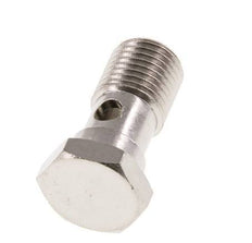 Perno Banjo de Latón Niquelado de 1 vía Rosca Macho G1/4'' L28mm [2 piezas]