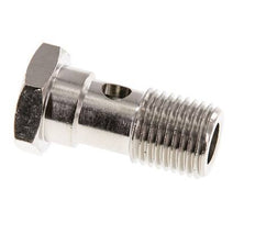 Perno Banjo de Latón Niquelado de 1 vía Rosca Macho G1/4'' L28mm [2 piezas]